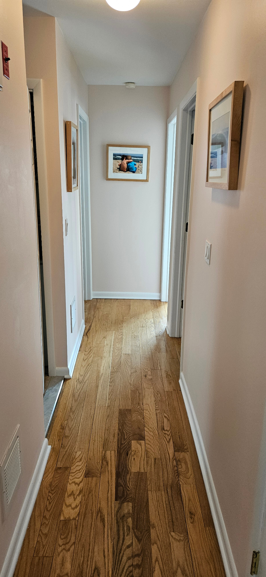 Warm hallway repaint